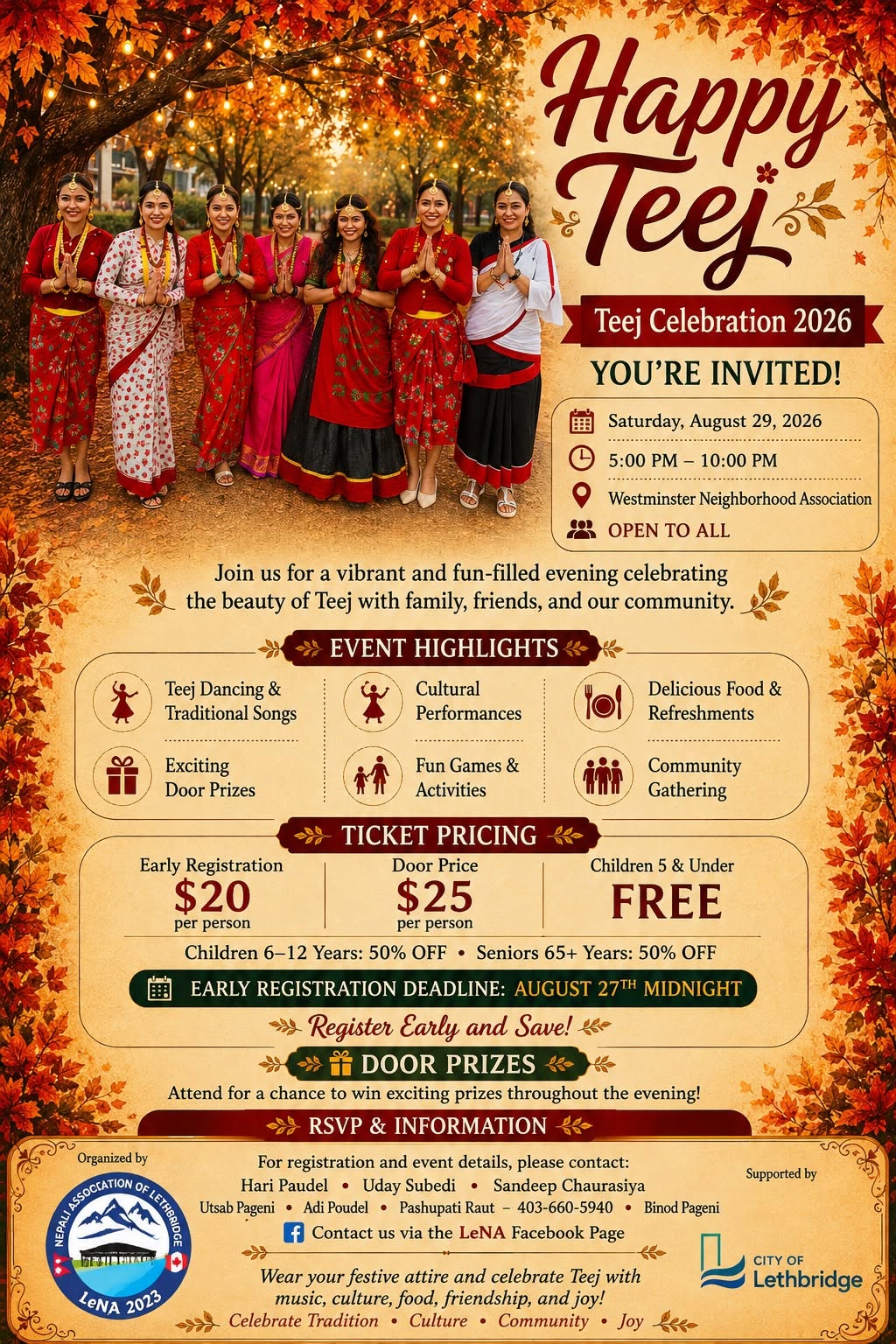 Grand Teej Celebration 2026 Poster